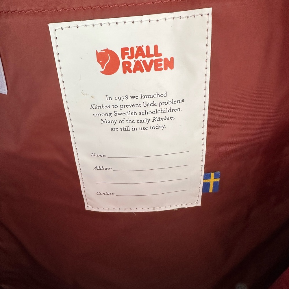 🦊 Kånken Red Backpack - Picture 7 of 7